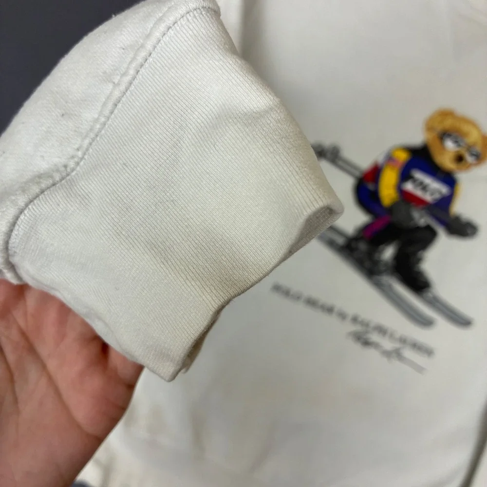 Polo Ralph Lauren Ski Bear Sweatshirt Men's Size Medium White
